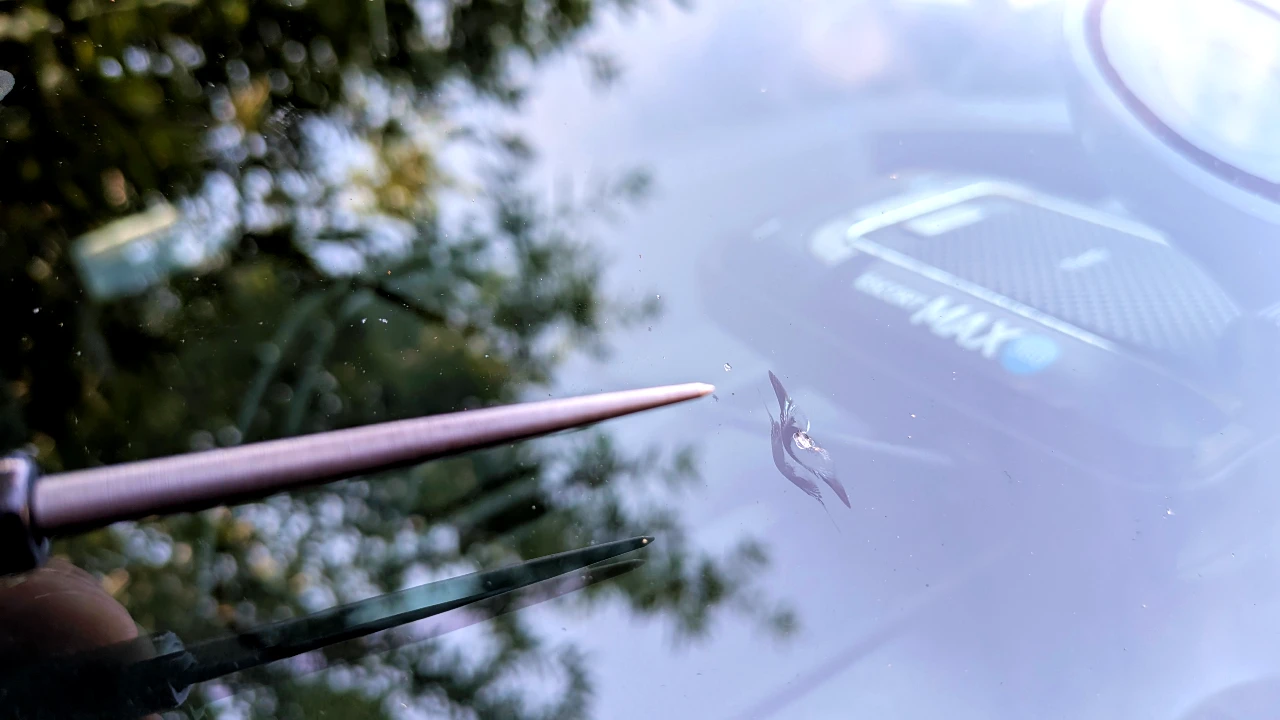 Before Windshield Damage